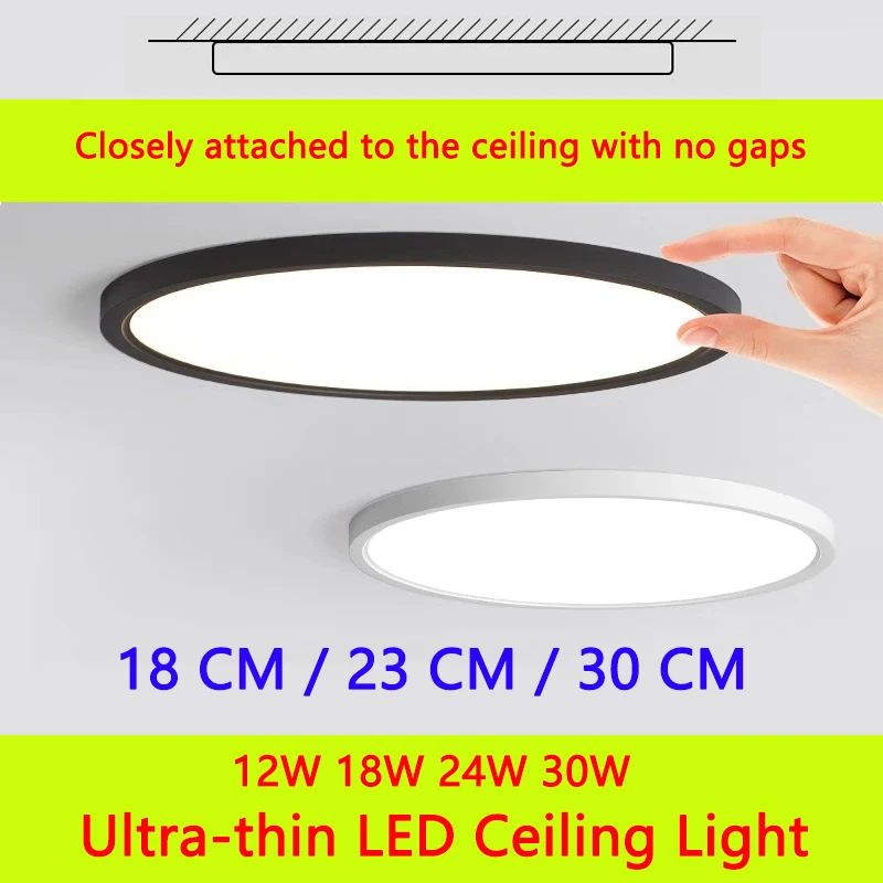 lampada de teto led moderna para quarto luminaria interior sala de estar banheiro varanda corredor 12w 18w 24w 90260v 01