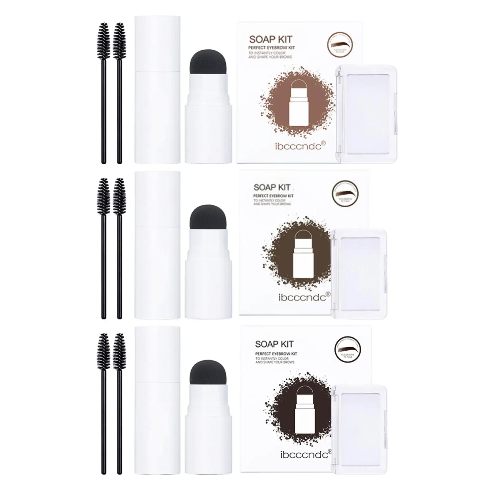 Shaping Kit Hairline Powder Reusable Stencils Definer Contouring Eyebrow Shape