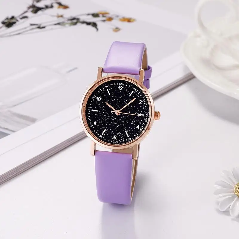 Fashionable hipster new star ladies belt watch casual student new quartz watch