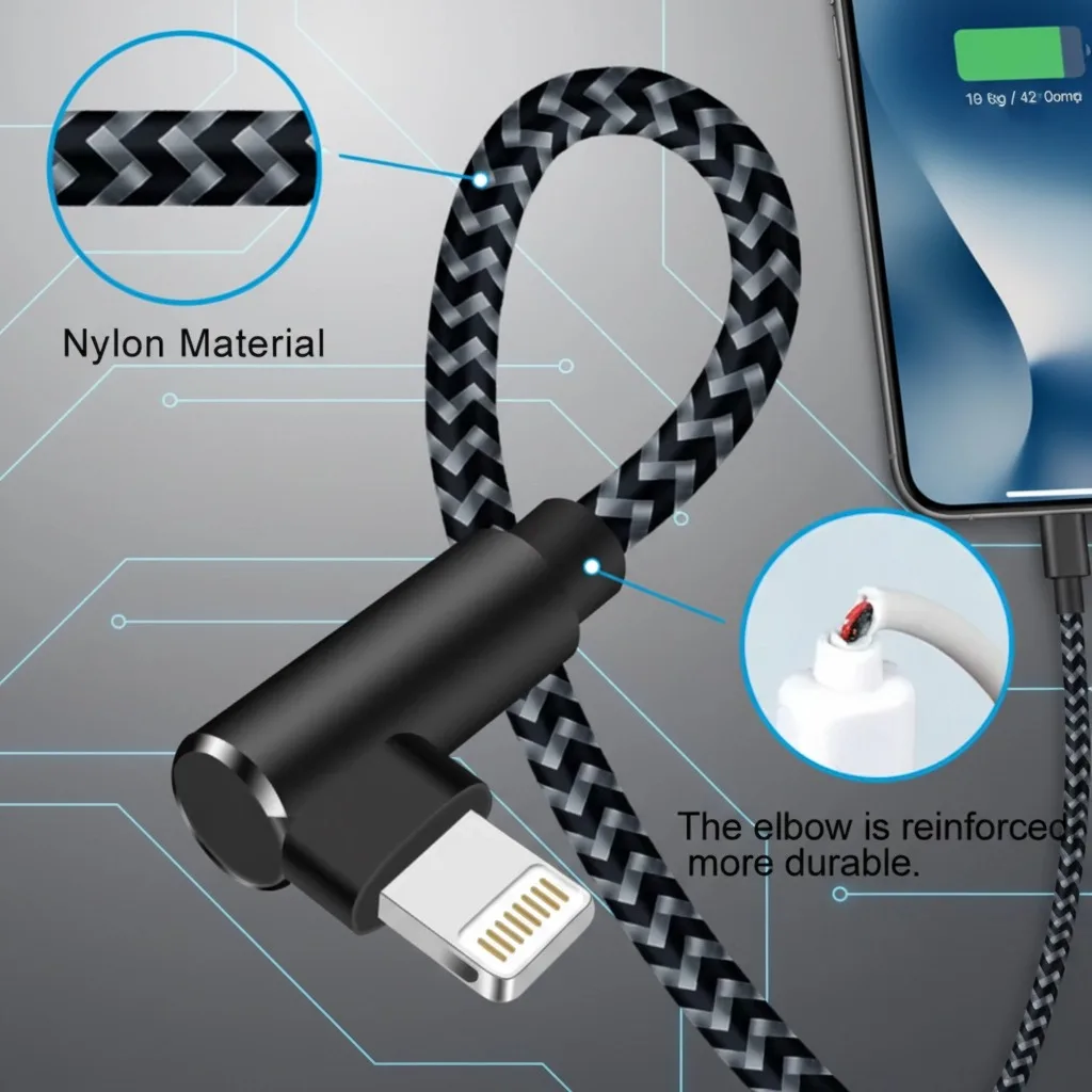 

ANSEIP High qualit MFi Certified USB A To Lightning 3M Cable For iPhone 14 13 12 11 X Fast Charging Cable Charger Data Wire Cord