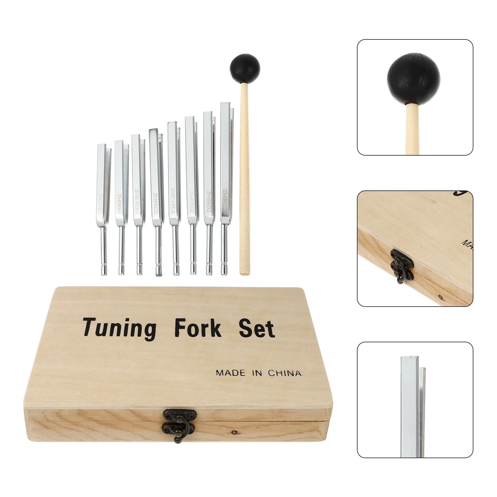 

1 set 1 Set Music Teaching Tool Simple Tuning Fork For Violin Guitar Cello Instrument Aluminum Portable Tuner Sturdy Rustproof