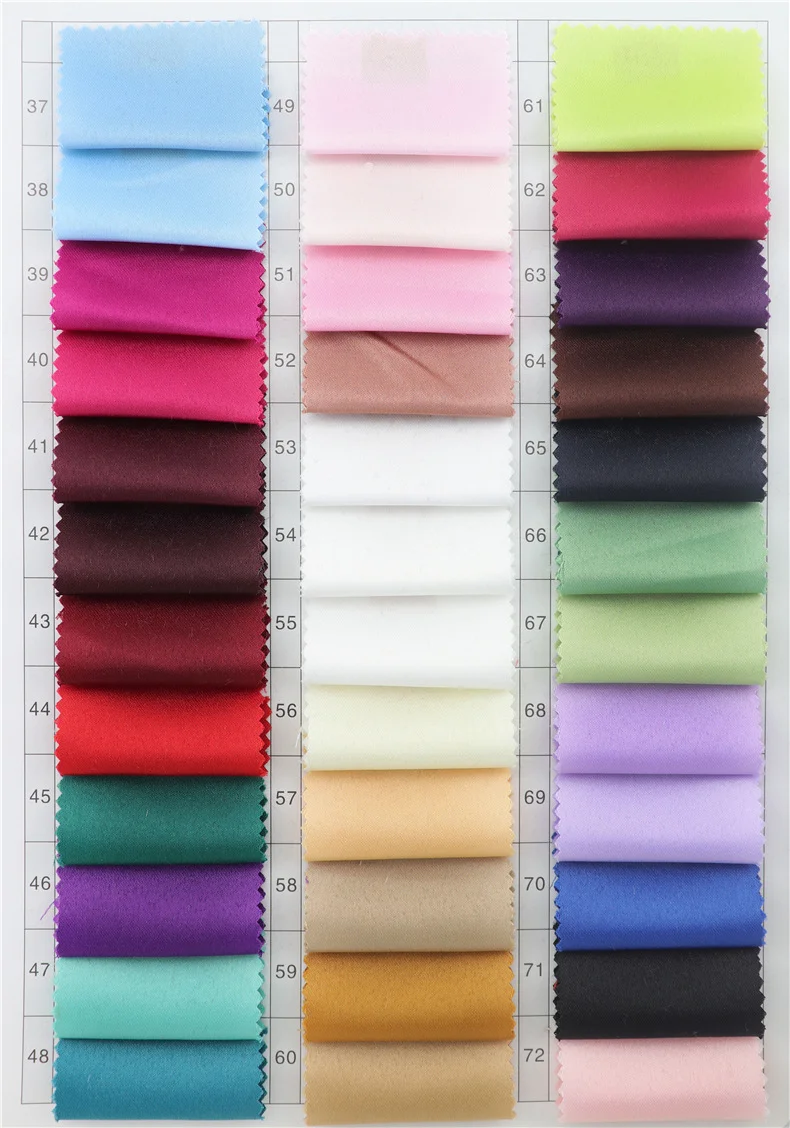 1 Meter Matte Color Satin Fabric For Wedding Dress Heavy For Bridal Gown Satin Wedding Dress Fabrics 240 Gram/Meter 150CM Wide