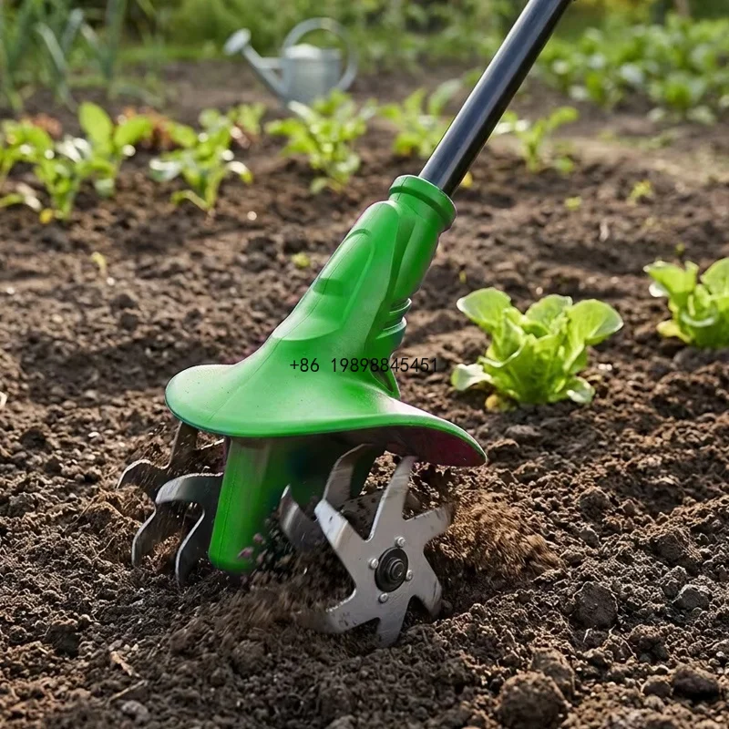 Top Quality 36v Handheld Push Tiller Mini Power Paddy Weeder Cultivator Garden Cordless Lithium Rotary Tiller