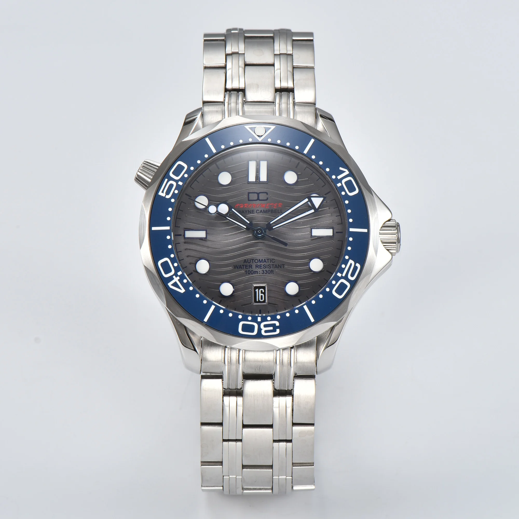 NH35 Case 300 Seahorse Watch Diving Case Glow Dial Pointer Modification Mechanical Watch NH35 Movement Accessories