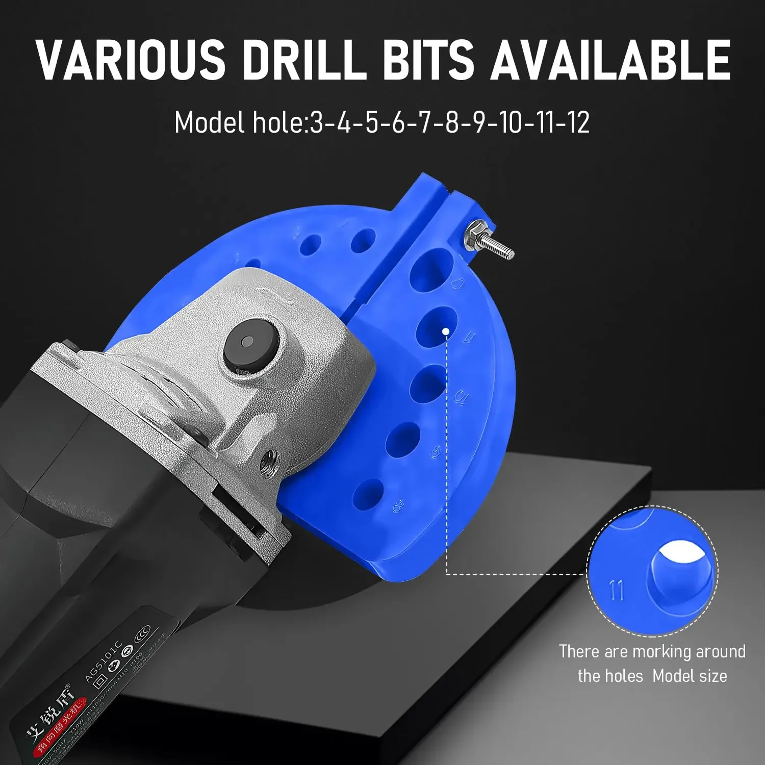 Rafford Multi Functional Grinding Drill Bit,Electric Impact Drilling Knife Sharpener, Multi-purpose Grinding Angle Grinding Tool