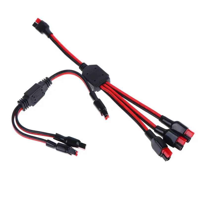 45A 1 To 2 Connector 14AWG Solar Panel Outdoor Power Battery Plug Line For Portable RV Electric Vehicles 1 To 3 Power Cable