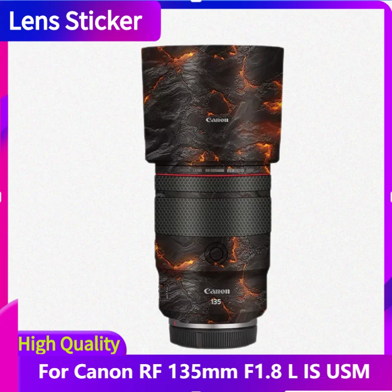 

Для Canon RF 135 мм F1.8 L IS USM наклейка на объектив защитная наклейка на кожу пленка защита от царапин RF135 135 1.8 F/1.8