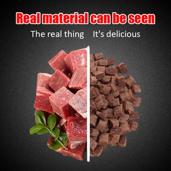 Diced Beef Particles Appetising Digestive Nutritious Delicious Chewy Training Rewards for Adult Dog Puppies Premium Beef Snack 4