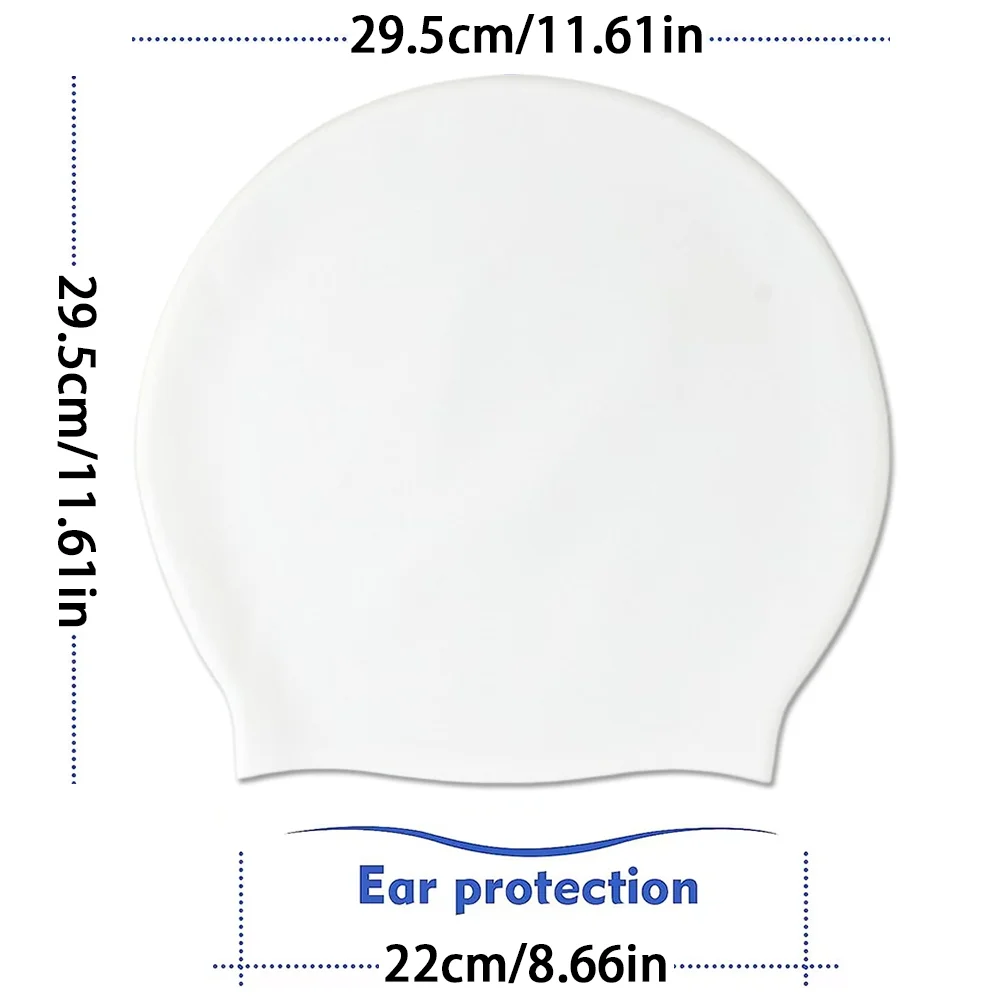 Extra Large Silicone Swimming Cap for Long Hair