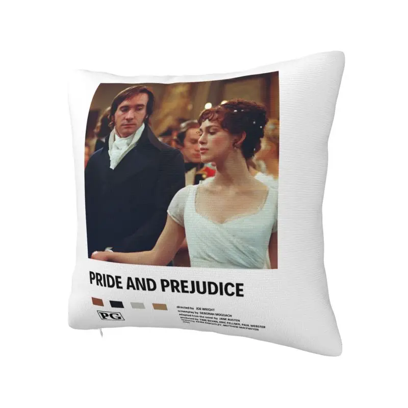 Vintage Movie Pride And Prejudice Throw Pillow Covers Home Decor Mr Darcy Cushions Cover For Sofa Square Polyester Pillowcase