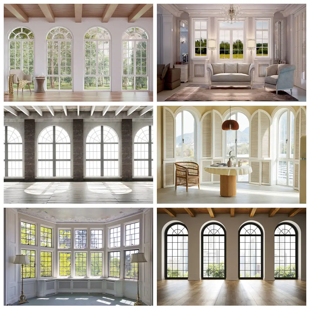 

Фон для фотосъемки с французским окном, солнечный свет, гостиная, спальня, сцена, домашний свадебный декор, фон, реквизит для фотостудии