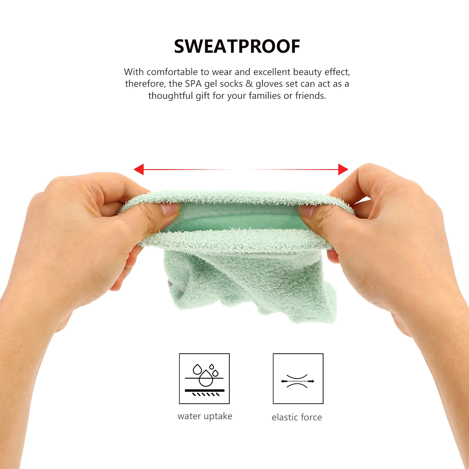 

1 set Touch Screen Gel Gloves Socks Set Full Finger Winter Spa Accessories For Skin Care Moisturizing Hands Feet Warm Outdoor
