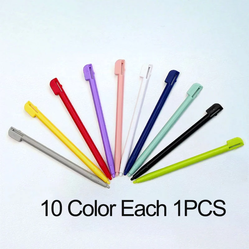 10 Pieces Suitable For NDSL Multi-Color High-Quality Touch Pen NDSL Game Console Plastic Color Touch Screen Touch Pen Accessorie