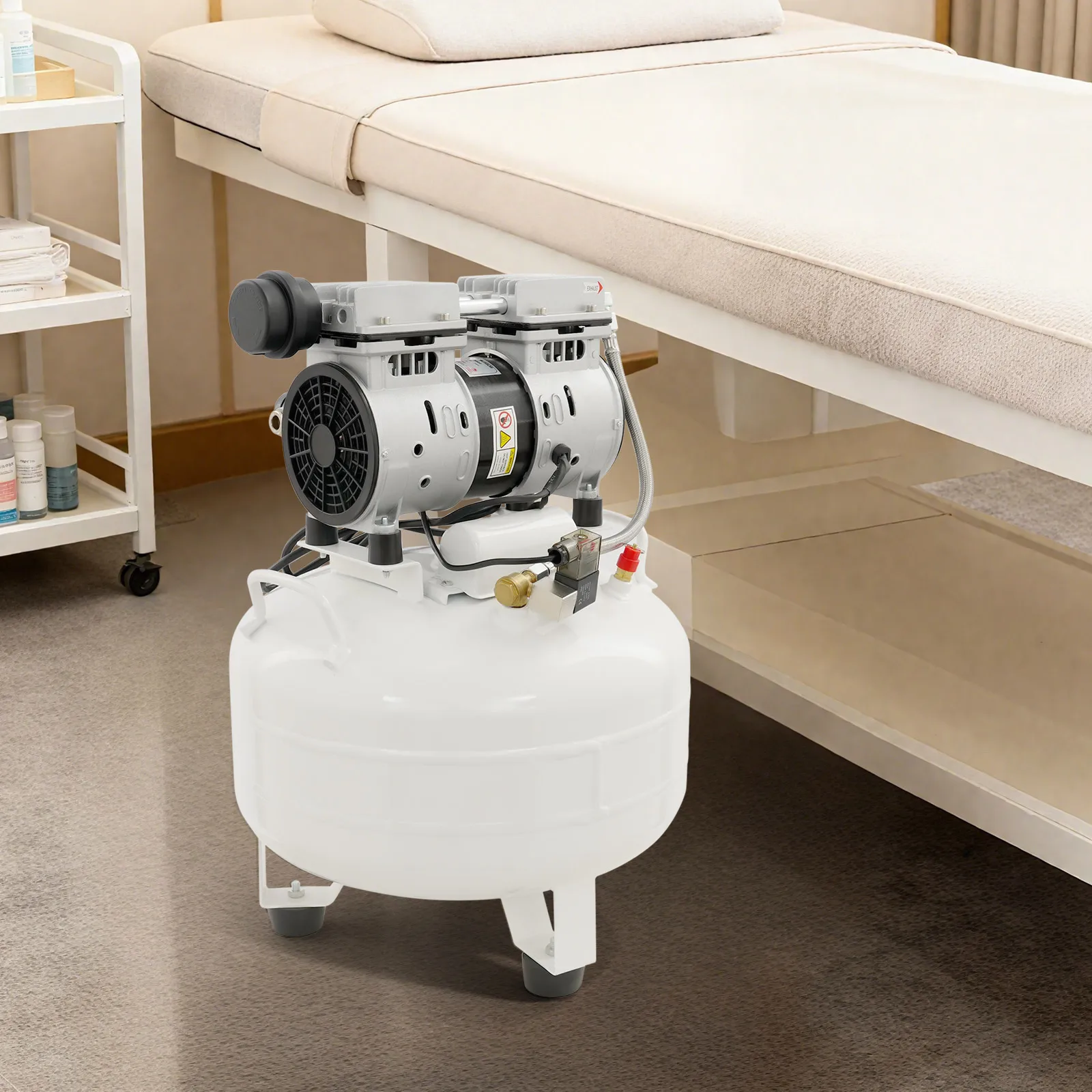 

30L Portable Air Compressor 550W Power with Muffler Low Noise Shock-Prevention Foot Pads High Safety for Inflation US Standard
