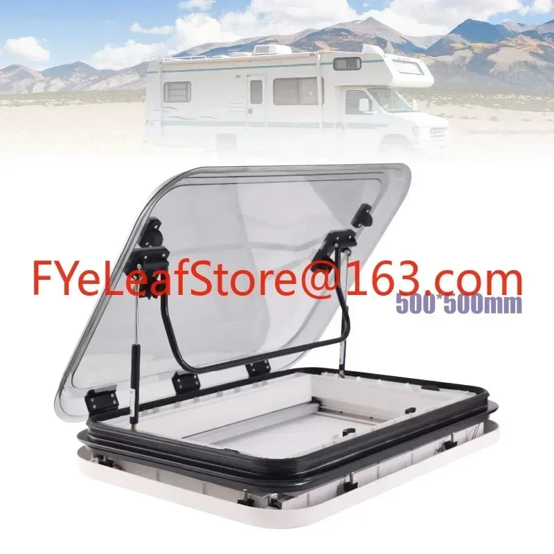 Can be customized Large Caravan RV Skylight Roof Vent Hatch 3-Size with LED Light 500/700/800 x 500mm Cut Out for Motorhome
