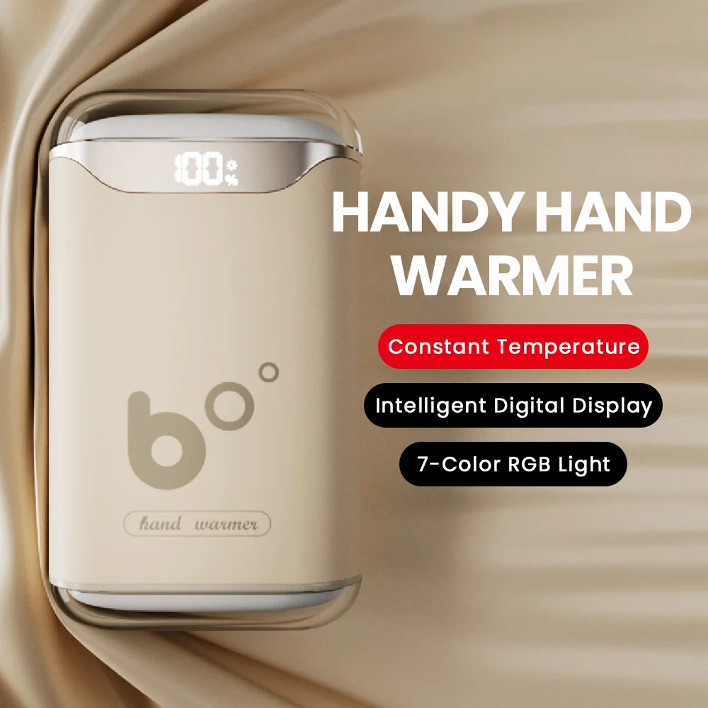 Electric heating fireplace USB charging four-sided heating RGB digital travel heating winter magic warm hands lovers gift