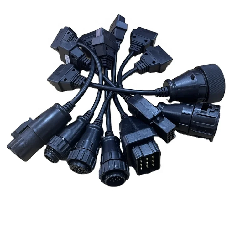 

Высококачественный автомобильный диагностический кабель для грузовиков Obd 2 кабеля 8 в 1 грузовые кабели для 150e Tcs Cdp