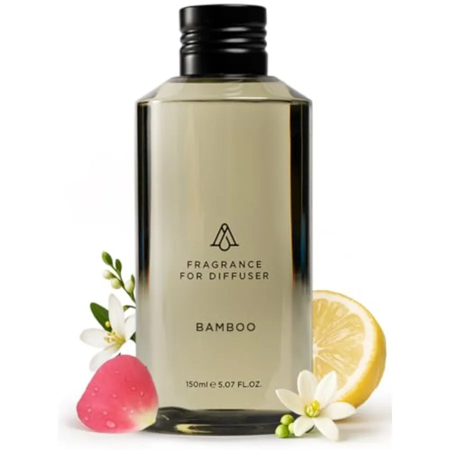 

AromaPlan Hotel Scents Bamboo Air 5 Fl Oz 148ml Home Luxury Aroma Hotel Fragrance Diffuser Oil- Hotel Diffuser Oil for Aromathe