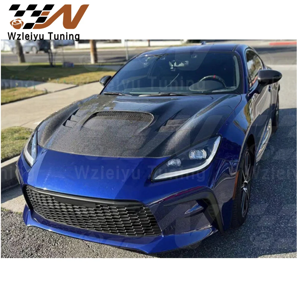 WRX Style Carbon Fiber Front Hood Bonnet Fit For GR86 BRZ ZD8 ZN8 2022 High Quality Fitment