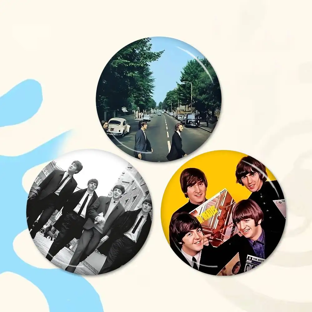 T-The-B-Beatles Rock Band 58mm Handmade Brooch Cartoon Cosplay Badge on Backpack Jewelry Accessories Gifts