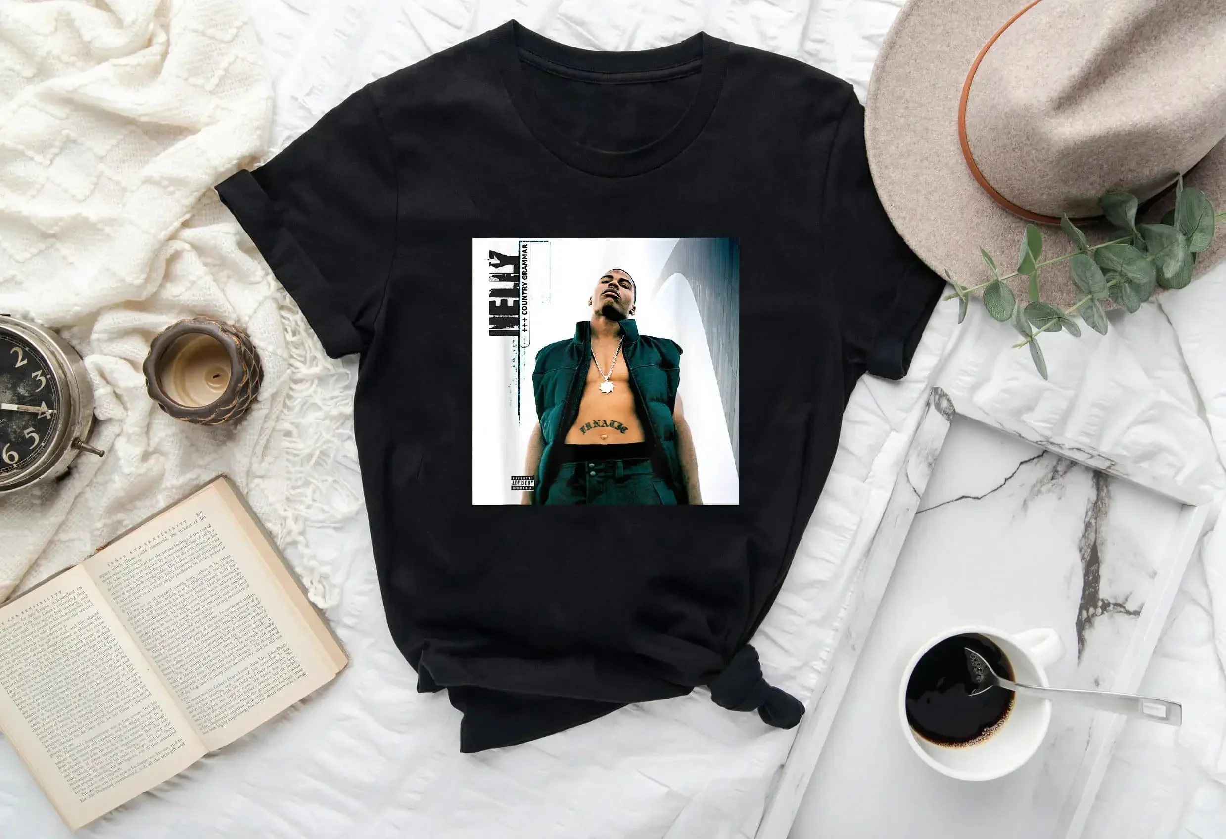 Nelly'S Country Grammar Album Cover Derrty Entertainment T shirt B07XDP66C3