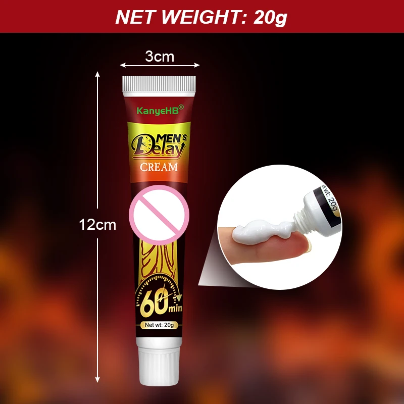 1pcs Men\'s Delay Cream Sex Delay Ointment Male Sex Products Extend Sex Time Cream Penis Enhance Powerful Lasting Bigger G045