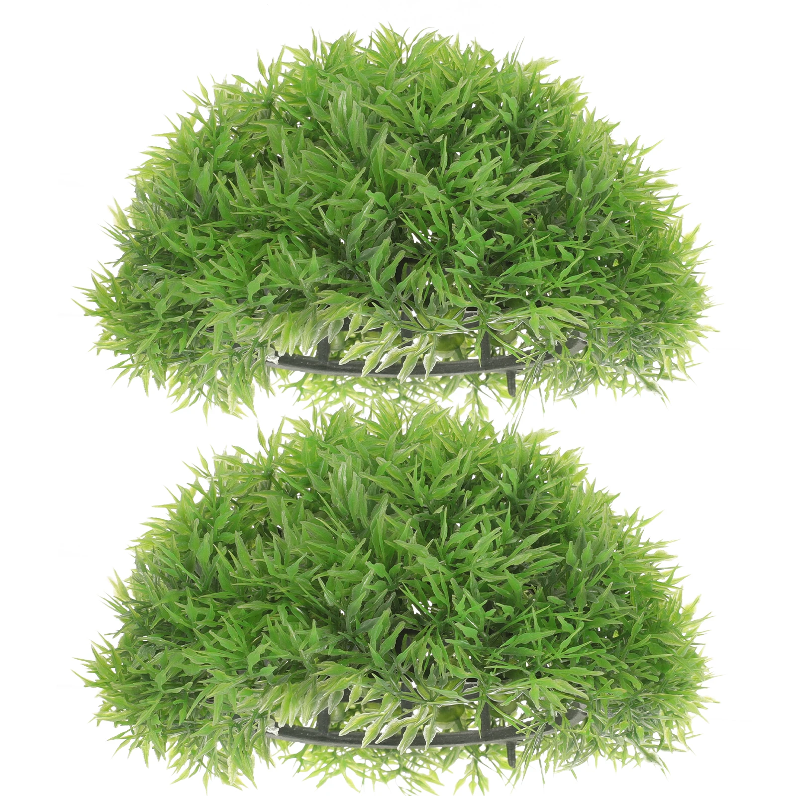 

Artificial Hanging Topiary Plastic Plant Decor Grass Balls IndoorPlant Pendant Decorative Balls Lifelike Design