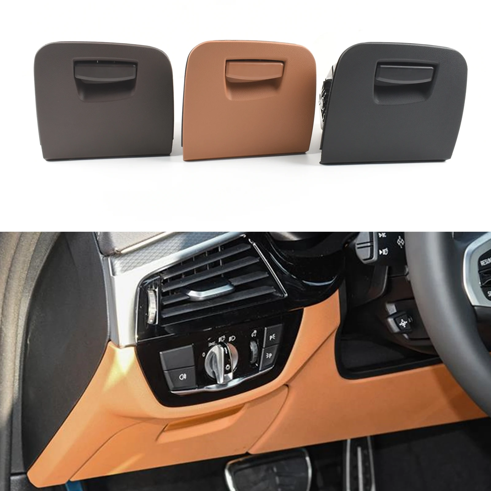 Front Side Dash Storage Box Case Tray Dashboard Compartment Cabinet For BMW 5 Series G31 G30 G38 & 6 Series G32 GT 2017-2021