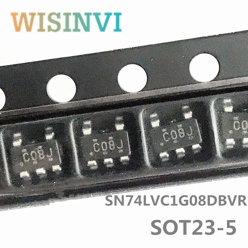 

10pcs/lot SN74LVC1G08DBVR C08* Single 2-input positive AND gate encapsulation：SOT23-5