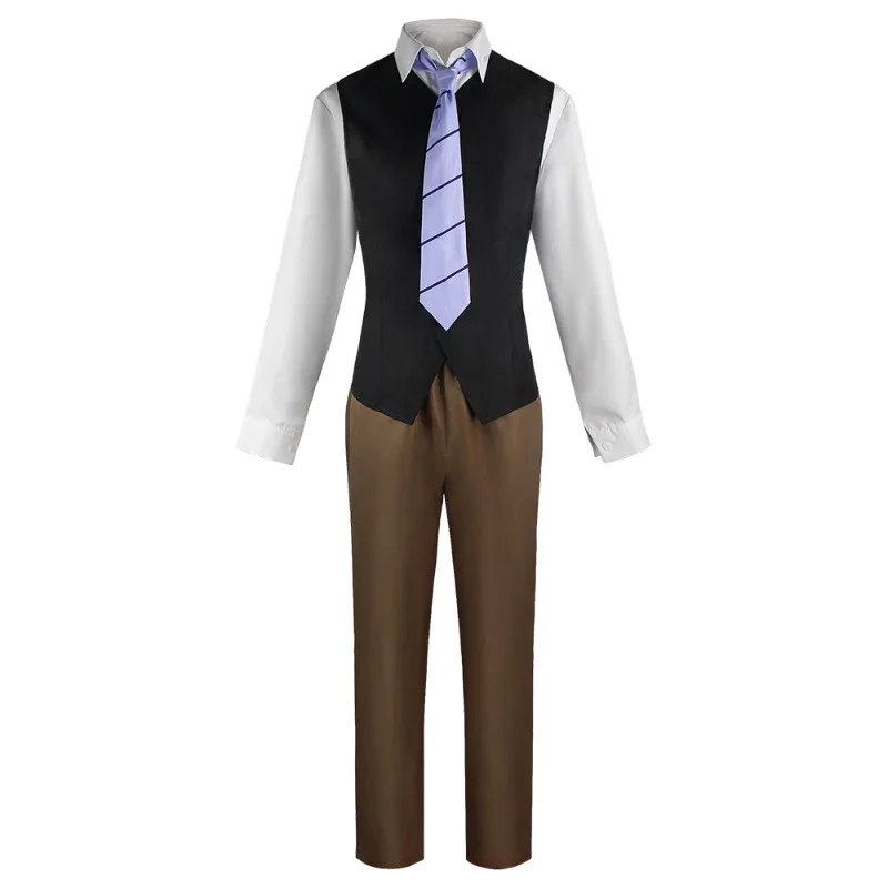 Anime Bungo Stray Dogs Cosplay Costume Yosano Akiko Edogawa Rampo Detective Cos Outfits Set for Carnival Party Stage Performance