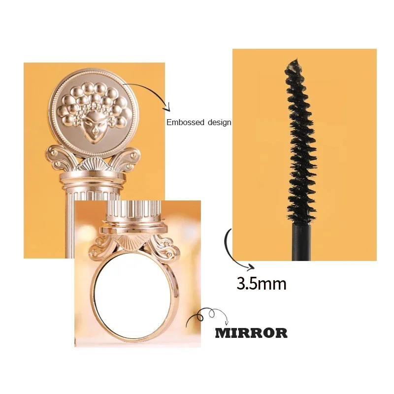 AGAG-오래 지속되는 방수 마스카라, 자연스러운 메이크업과 빠른 건조, 두껍고 볼륨감 있는 화장품