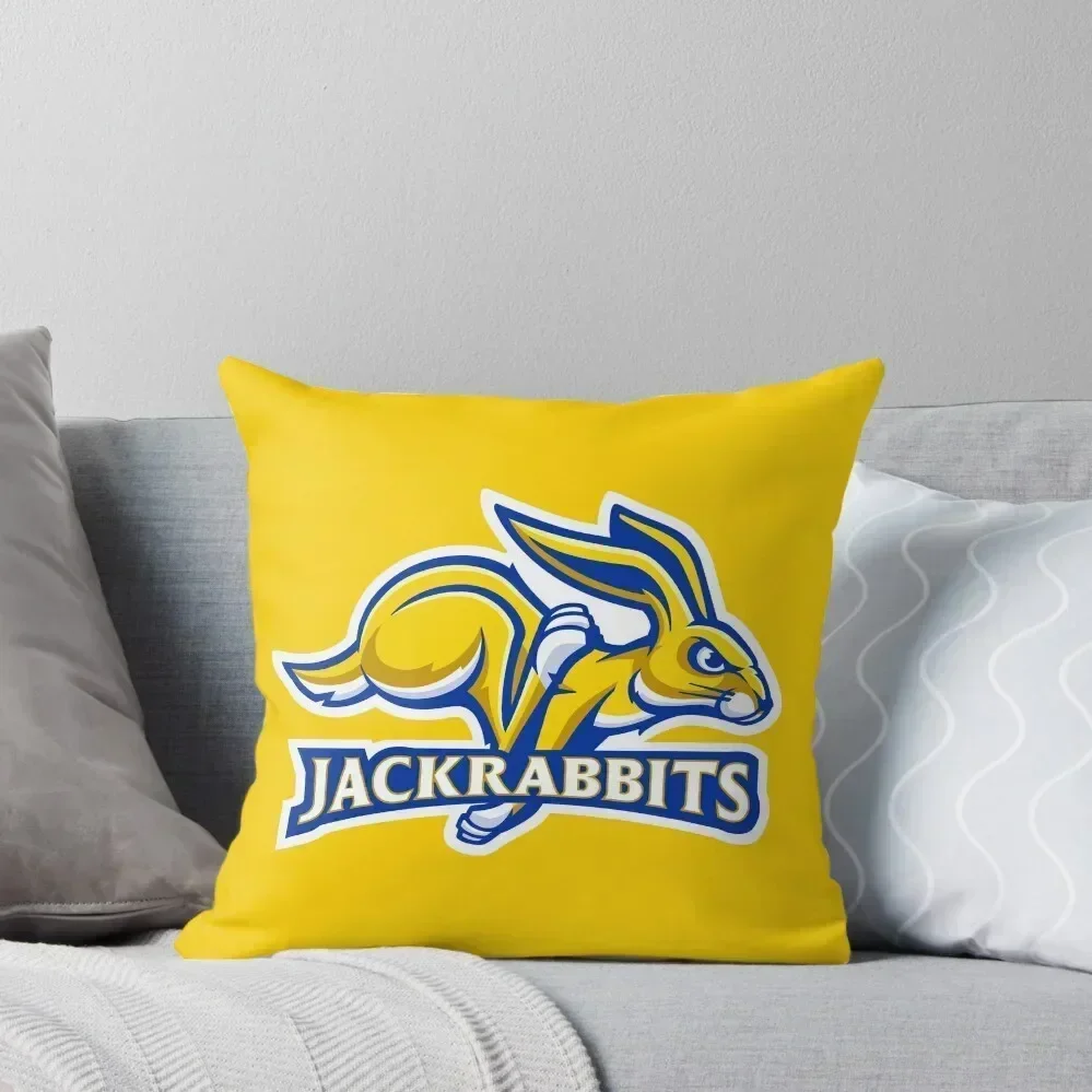 

South Dakota Jackrabbits Throw Pillow Room decorating items pillowcases for sofa cushions Christmas s Covers Anime pillow