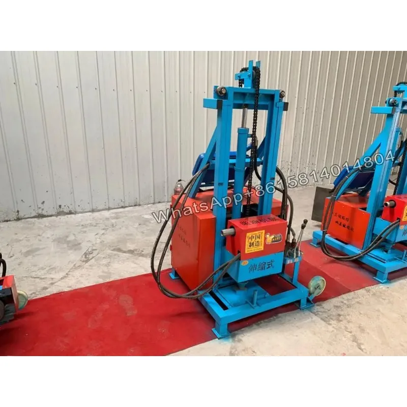 100m portable civil drilling rig for diesel water well exploration