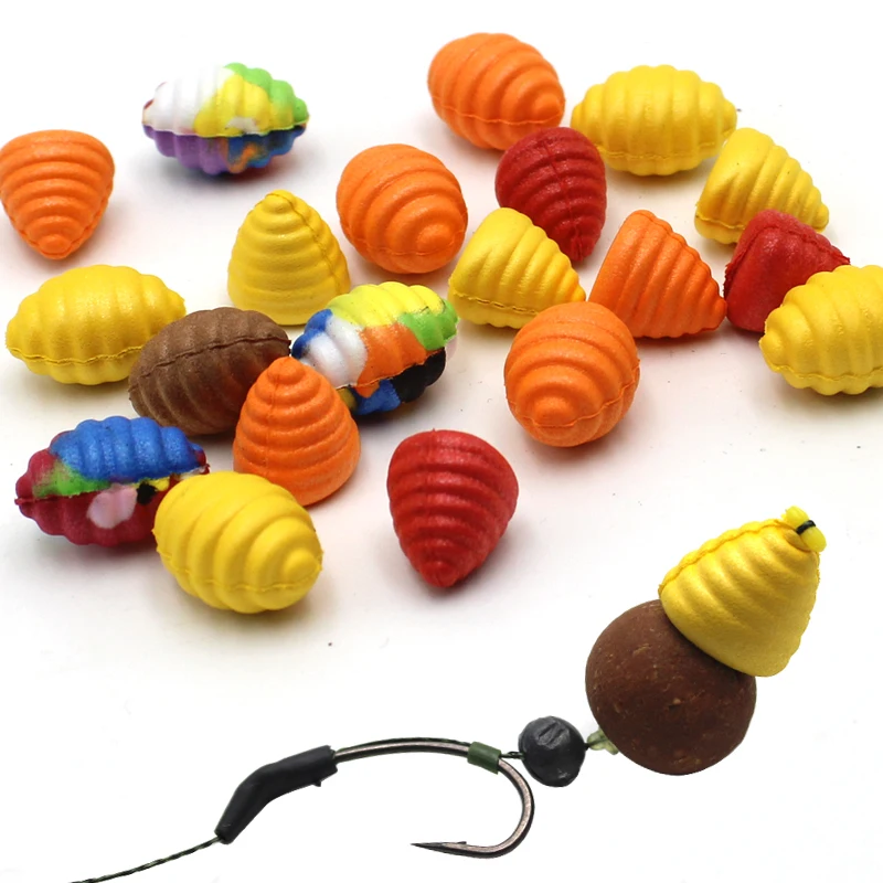 12 Uds. Cebo de pesca de carpa con forma de maíz, cebo Artificial falso, Boilies flotantes emergentes de maíz para aparejos de carpa, accesorios alimentadores de cebo