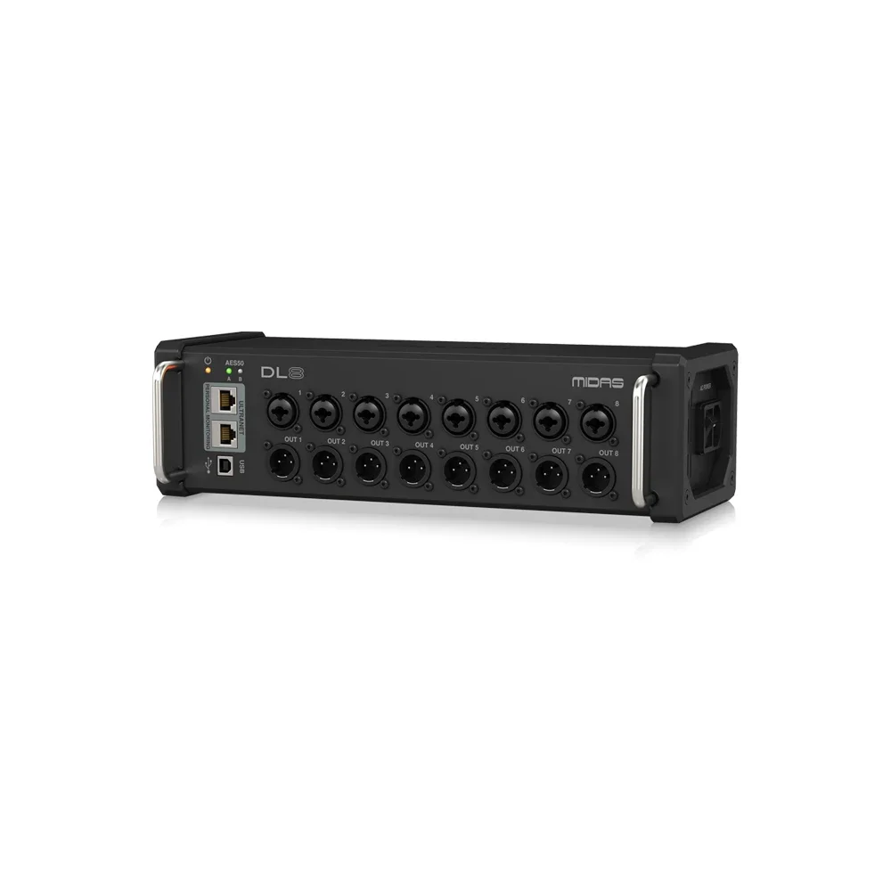 

Midas DL8 Digital Stagebox 8-in/8-out With 8 Midas Pro Preamps & 2 Ultranet Outputs Stage Pa System Music Equipment