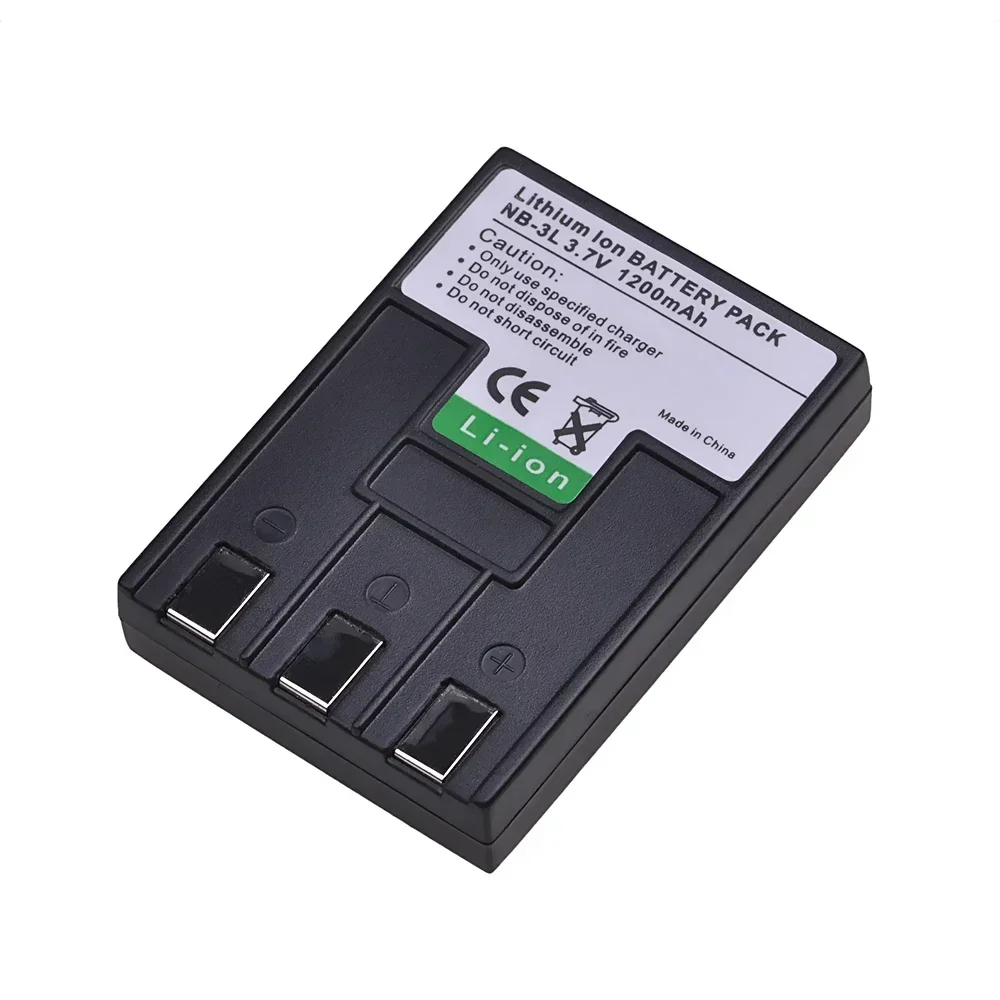 1200mAh NB-3L NB3L NB 3L Battery + Charger for Canon IXUS 700 750 i5 IXY Digital 30 600 D30 PowerShot SD10 SD20 SD500 SD550