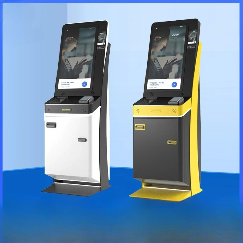 21.5 inch self-service payment capacitive touch hotel airport bank self-service kiosk self-service end point machine