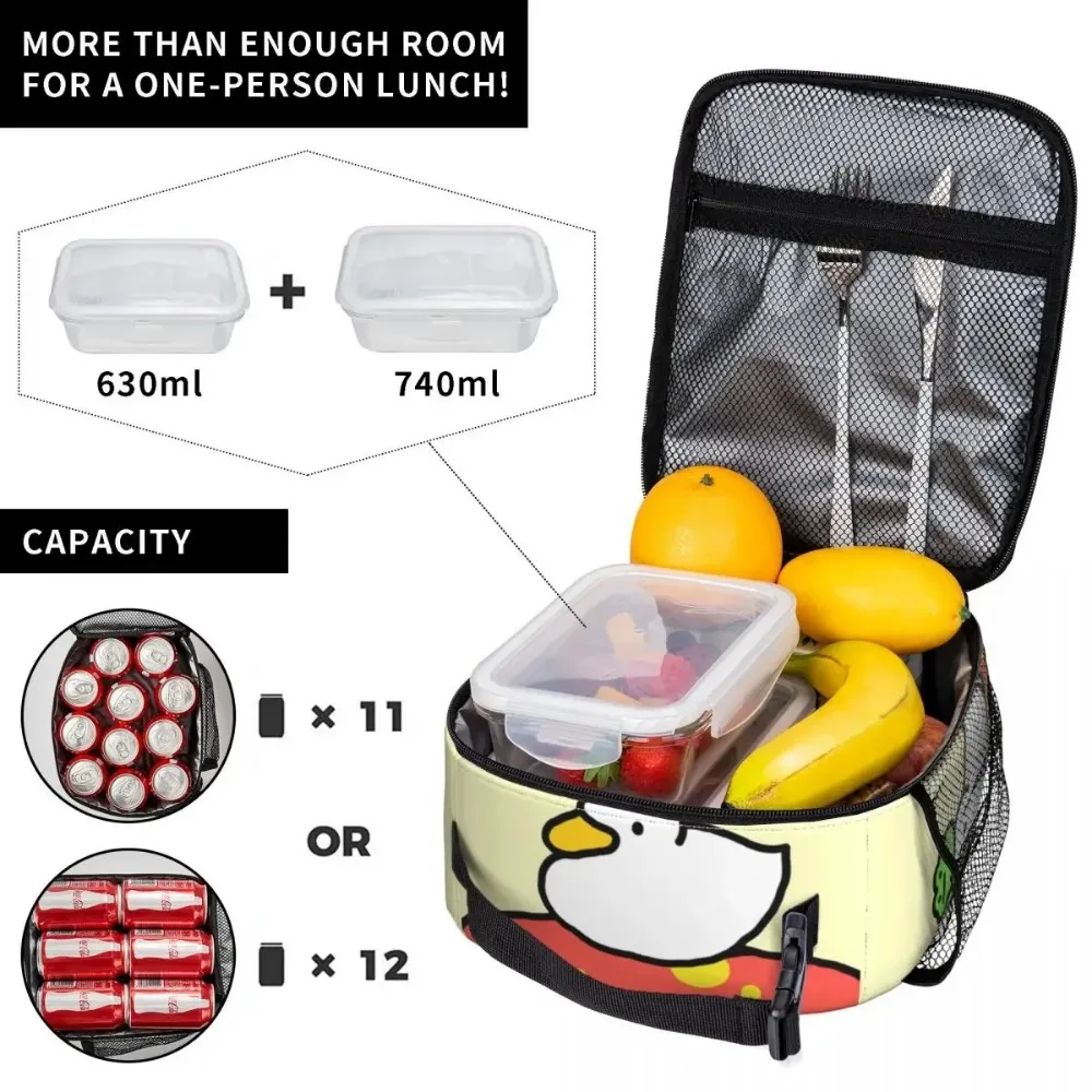 Kawaii Eend En Kikker Geïsoleerde Lunchtas Leuke Paddestoel Lunchcontainer Draagbare Thermische Koeler Bento Box Werk