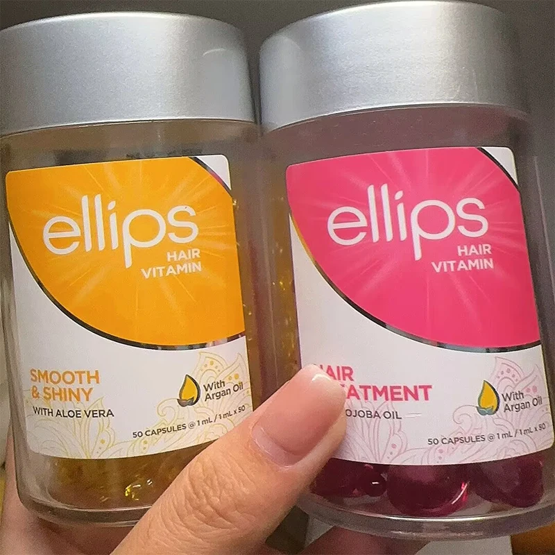 Keratin Complex Hair Care Treatments ELLIPS Hair Vitamin  Essential Oil Capsule Indonesia Hair Jojoba Oil Smoothing Silky Repair