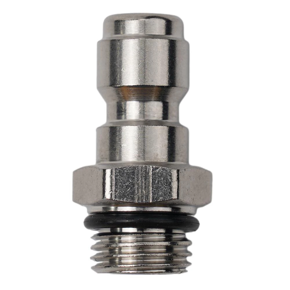 1/4 Inch Quick Connect Fitting for High Pressure Washer Hose with Support for M14 M22 and G1/4 Thread Standards