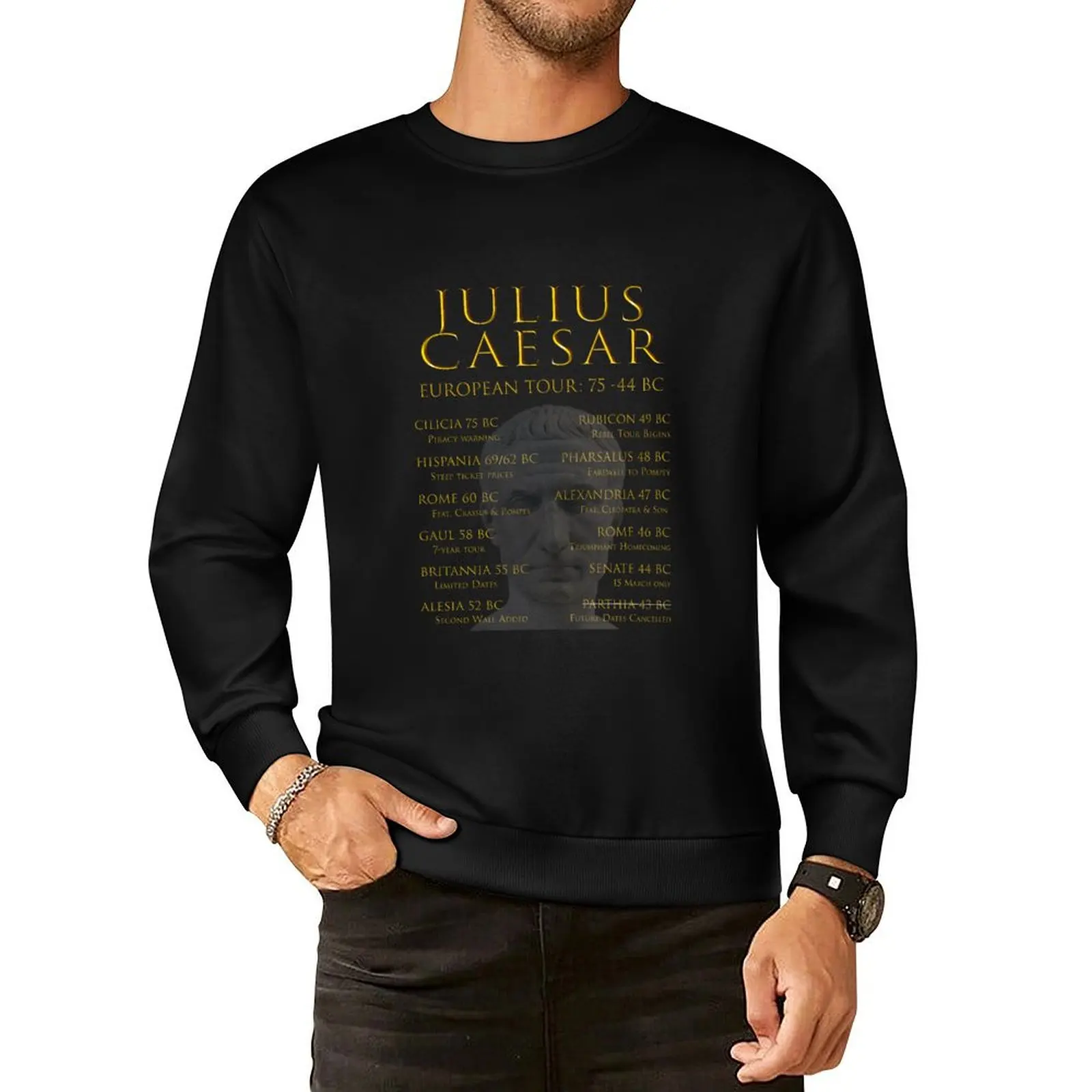 

Julius Caesar: European Tour Pullover Hoodie mens clothes men wear autumn jacket men new hoodies and sweatshirts