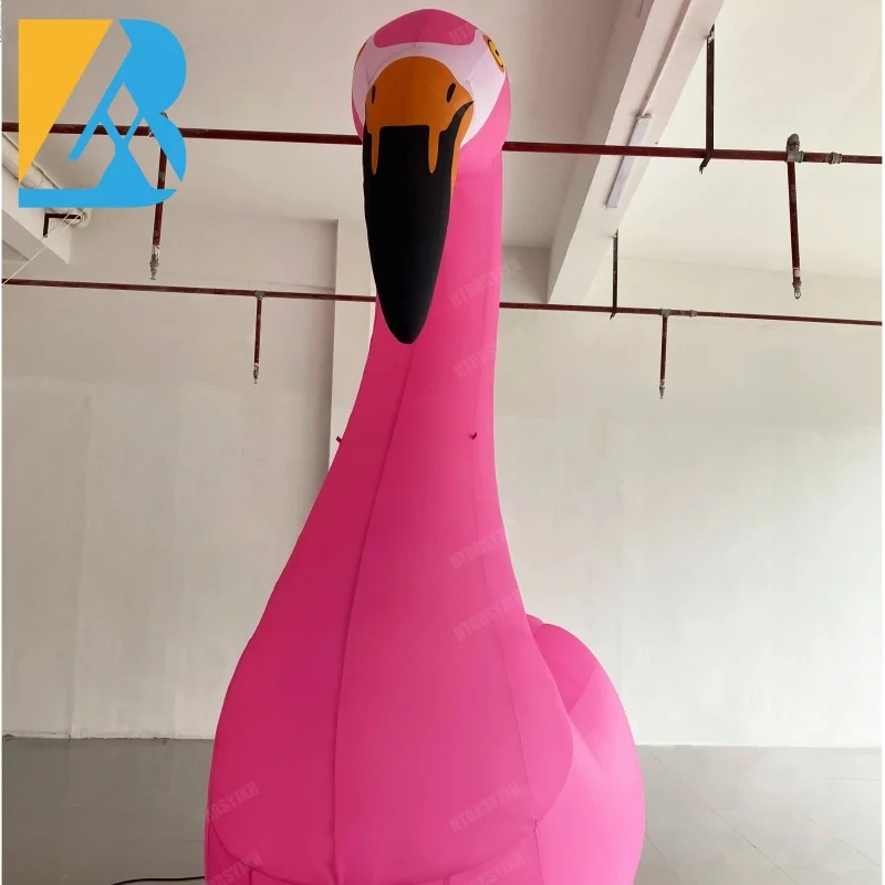 Op Maat Gemaakte Opblazen Dieren Gigantische Opblaasbare Flamingo 'S Voor Flamingo-Themafeestspeelgoed