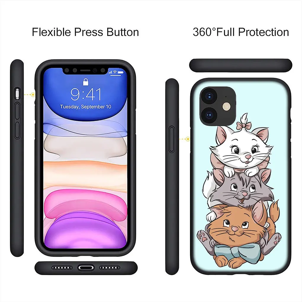 Arystokatska miękka obudowa dla iPhone 14 13 12 Mini 11 Pro XS Max X XR 6 7 8 6S Plus + etui na telefon