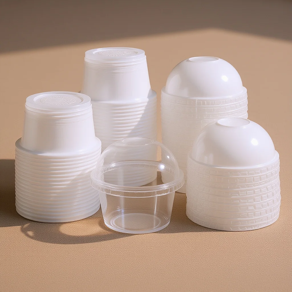 

Plastic Ice Cream Bowls Disposable Dessert Cups for Pudding Yogurt Cake Takeaway Bakery Catering Events Party Supplies