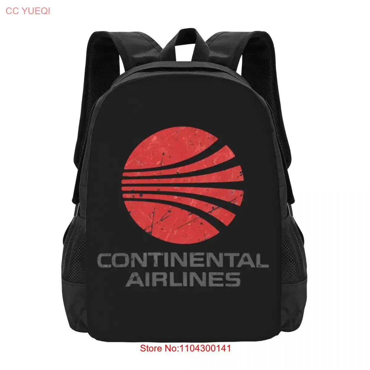 Continental Airlines Vintage Aviation  Classic T-S  Collaboration Backpack Large Capacity Cute Foldable  Clothes Backpacks