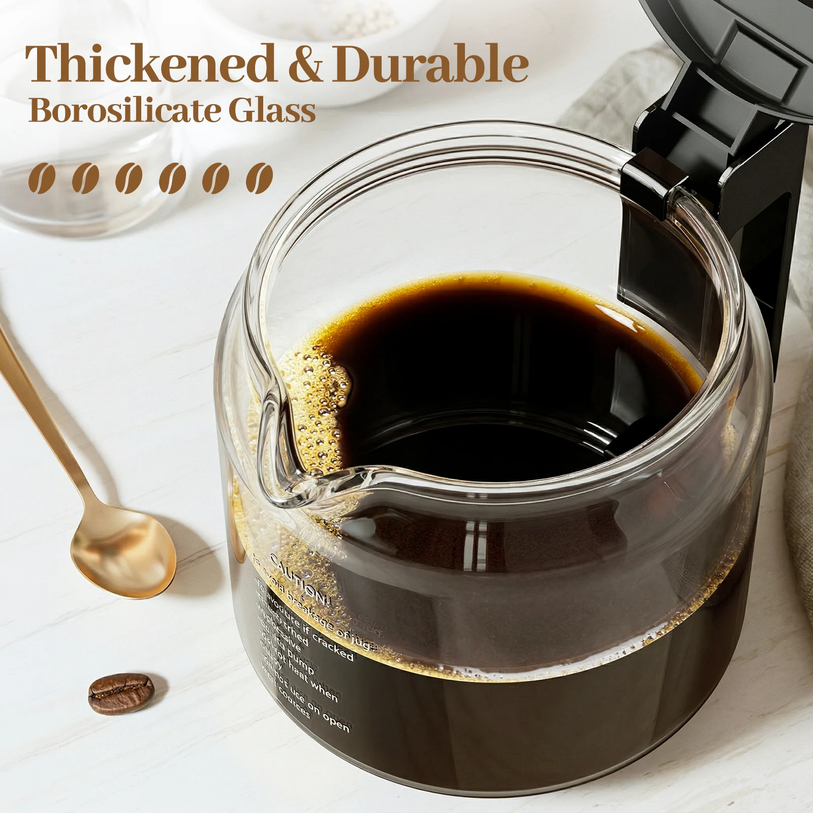Repuestos para cafetera Moccamaster KBG, KBGV y CDG KBG, Technivorm 89830, accesorios para cafetera, jarra de vidrio de 1,25 L