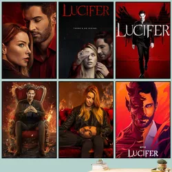 Lucifer TV Serie Poster Art Self-adhesive Art Small Poster HD Quality Poster Wall Art Painting Study Wall Decoration