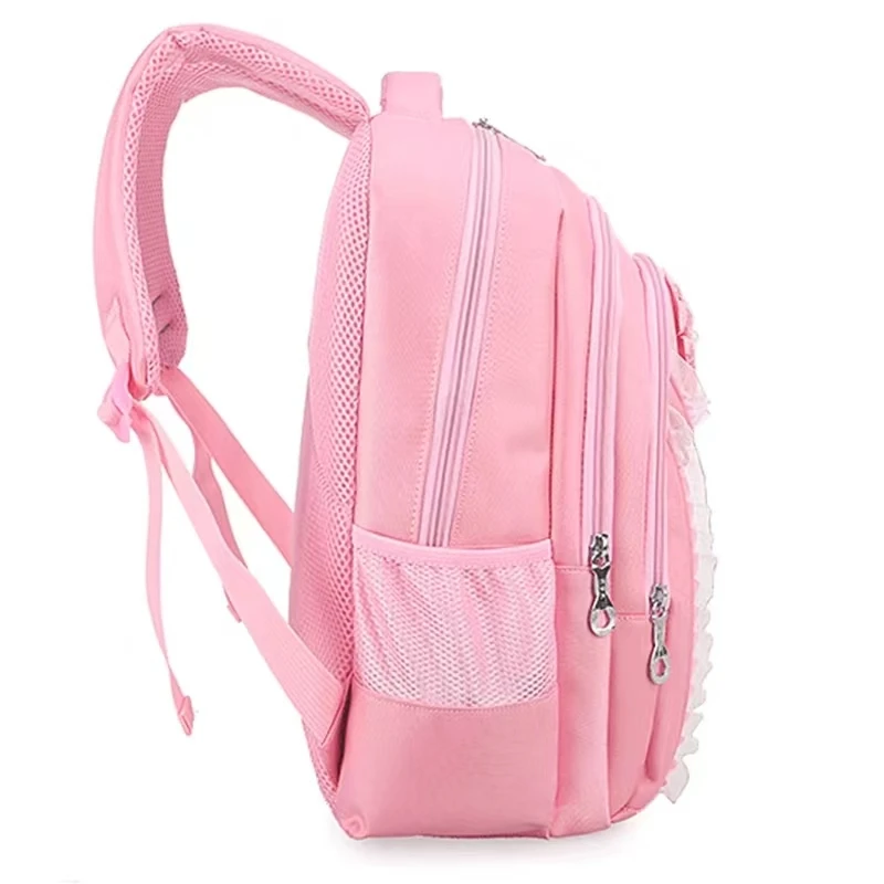 Children Fashion Three Pieces Suit For Teenagers Pencil Bag Primary Cartoon Cat School Bag Student Girls Backpack Set