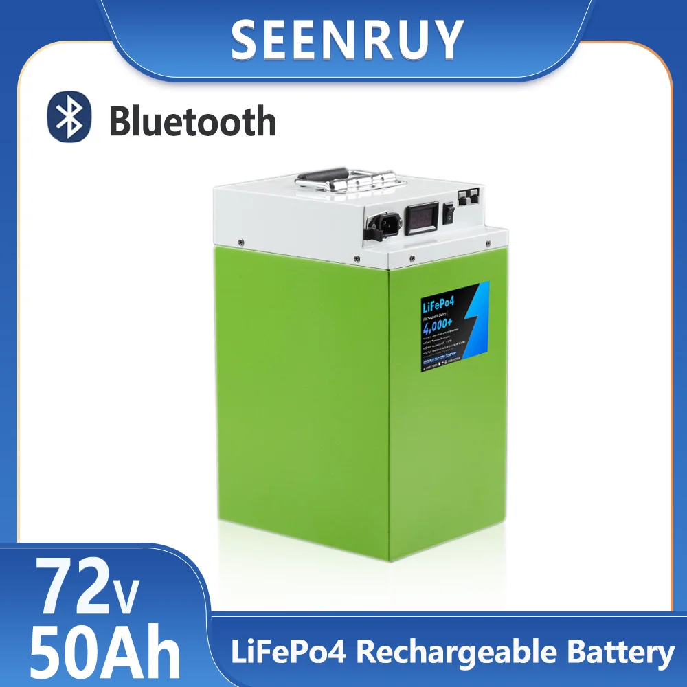 

72V 50AH Lifepo4 With Charger Lithium Iron Phosphate Battery Perfect For 5000W 6500W Quadricycle Tricycle Motorcycle golf cart