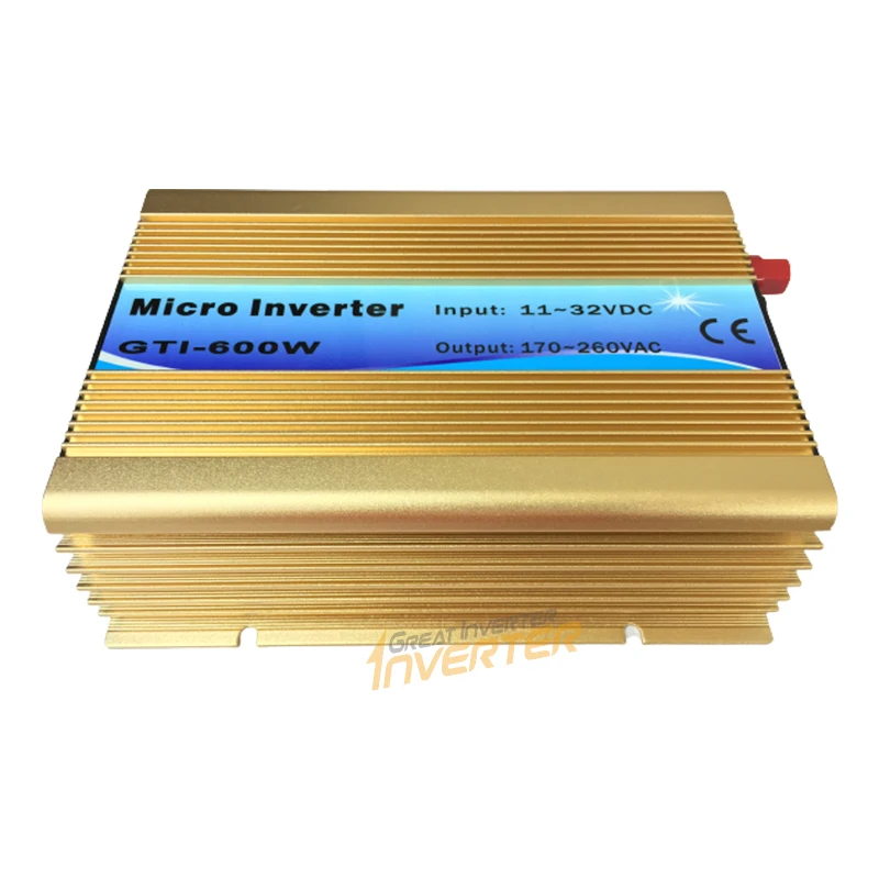 Solar Grid Tie Inverter 600W DC12V 24V TO AC110V AC220V Power Inverter Battery Grid connected inverter Discharge Auto-Limit